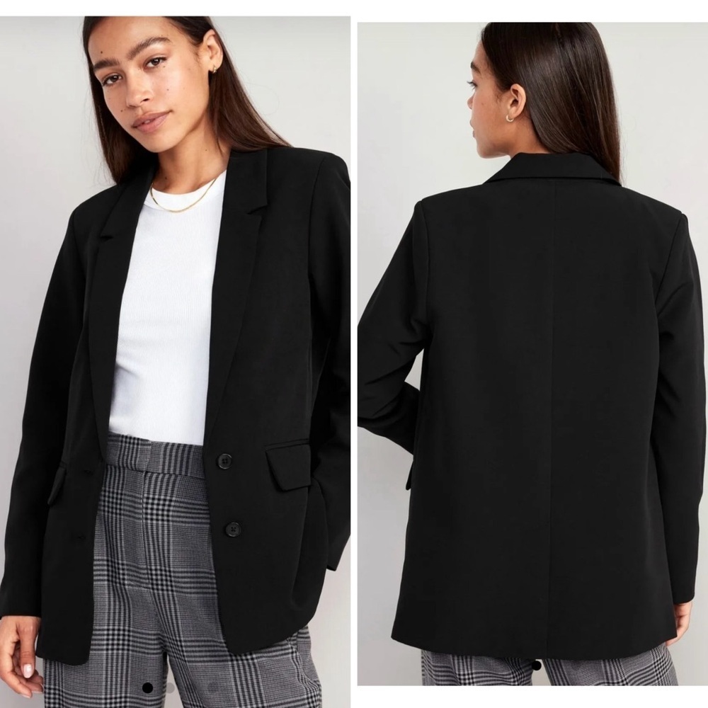 Brand: old navy, black jacket, size: L